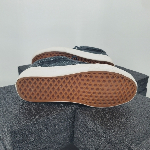 Vans Metallic Pebble Lace-up Casual Sneakers Gray Silver Men 7 Women 8.5 Shoes - Picture 4 of 12